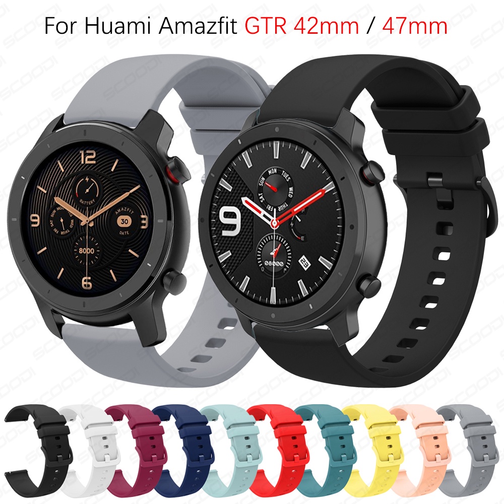 Dây Silicone Thay Thế Cho ĐồNg Hồ Đeo Tay Thông Minh Huami Amazfit GTR 4 / GTR 3 / 3Pro / 2 / 2e 42mm / 47mm