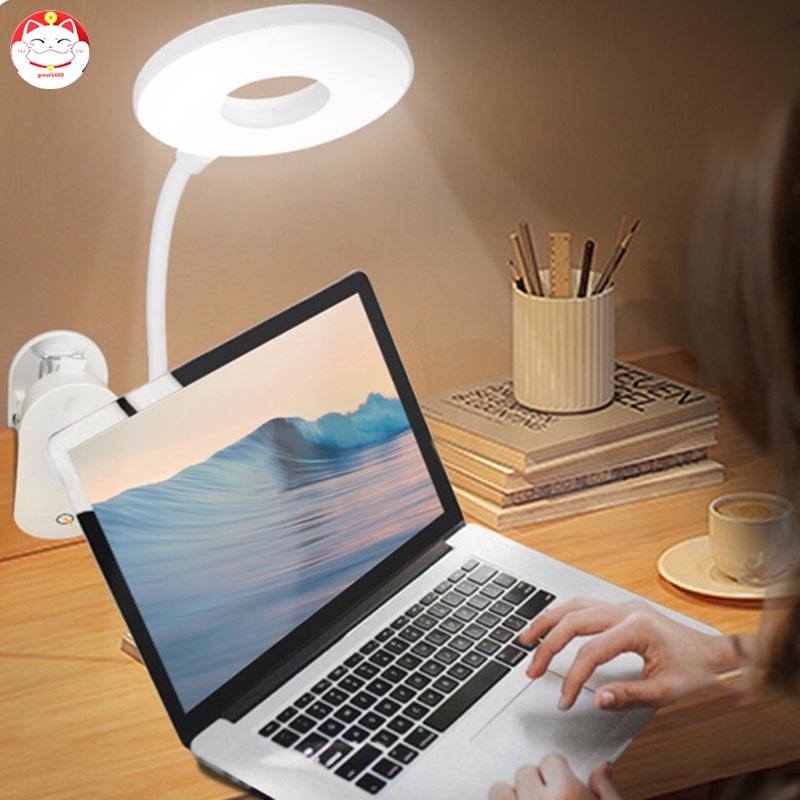 1 Đèn Led Để Bàn 3 Chế Độ Bảo Vệ Mắt Có Cổng Sạc Usb