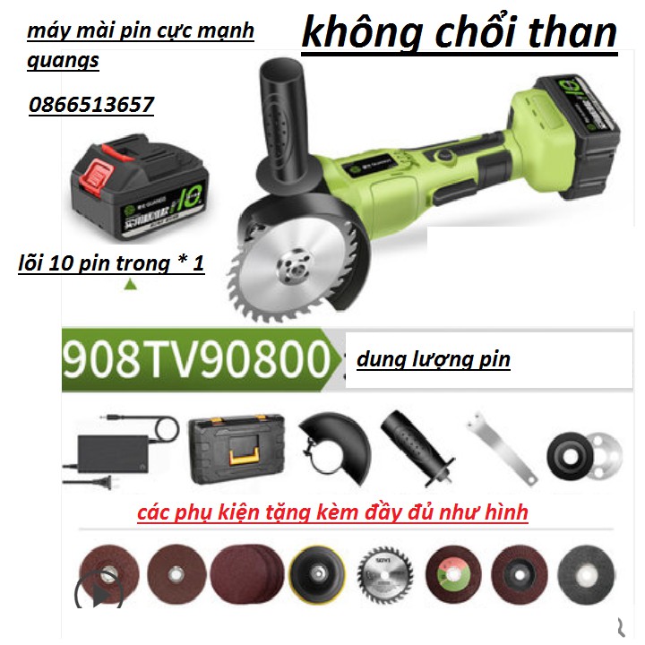 máy cắt mài đa năng đầy đủ phụ kiện dùng pin