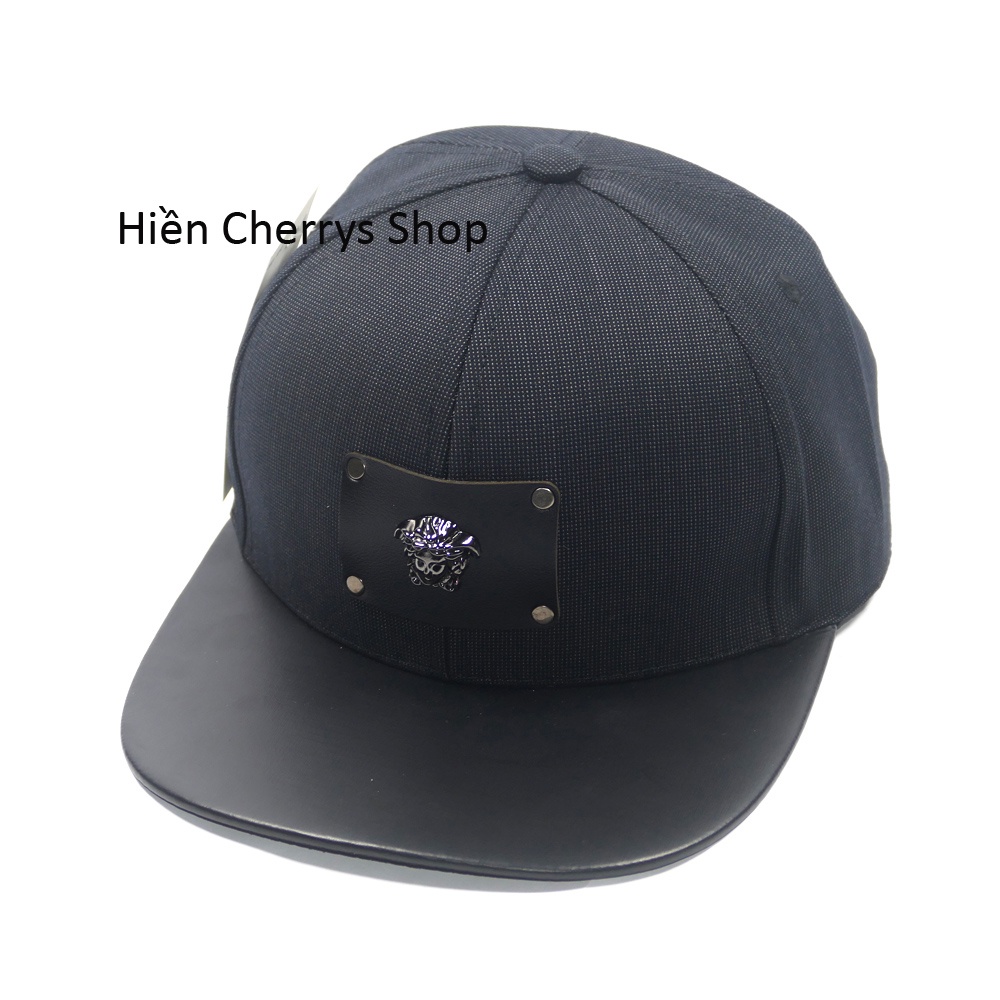 Mũ Nón Snapback thời thượng - Nón hiphop mặt da gắn mặt sắt phong cách phù hợp với mọi lứa tuổi