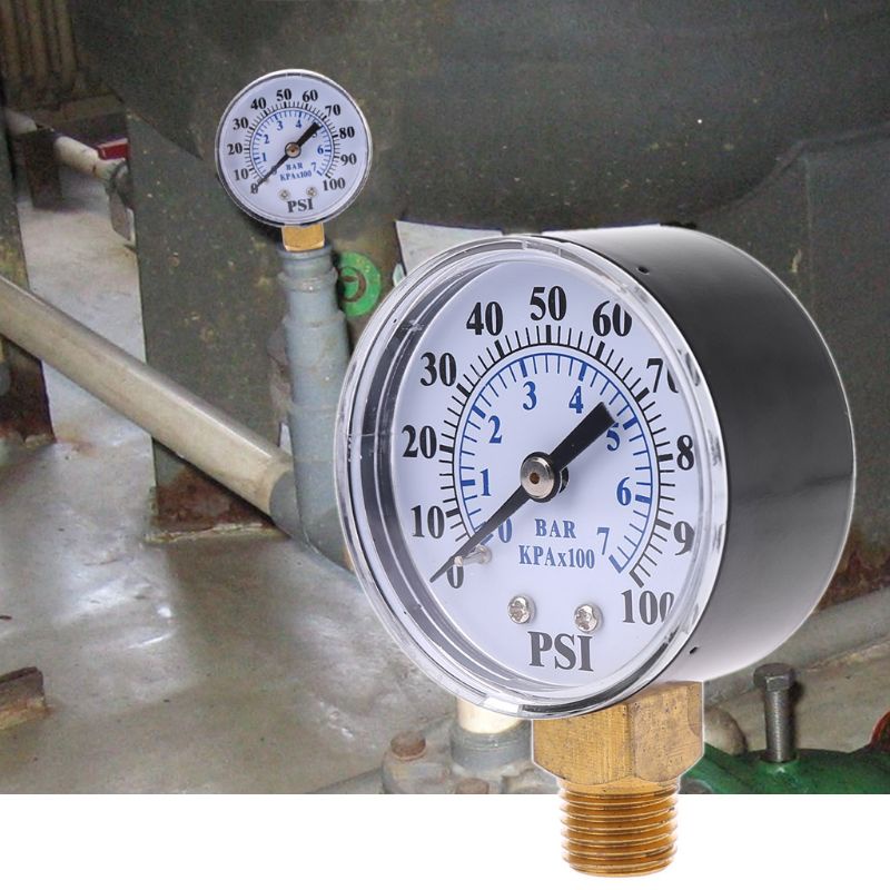 Đồng Hồ Đo Áp Suất Không Khí 0-100Psi 2 &quot;1 / 4&quot; NPT 0-7