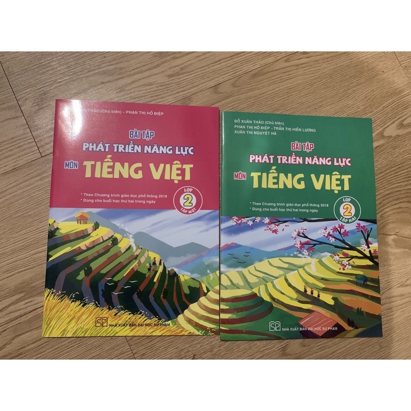 Combo 2 vở bài tập phát triển năng lực tiếng việt 2