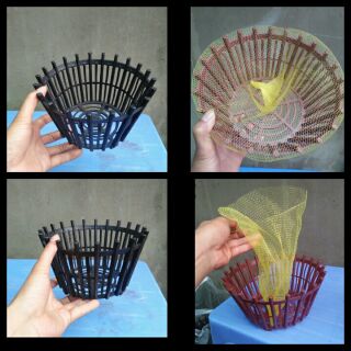 Chậu nan nhựa trồng hoa lan, đk 20cm
