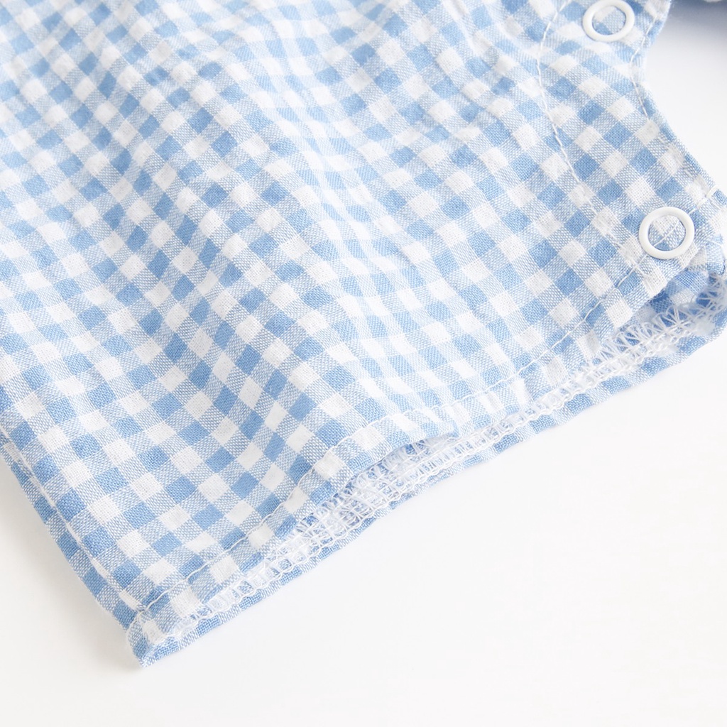 Bộ Áo Liền Quần Vải Cotton Dễ Thương Thời Trang Mùa Hè Cho Bé Trai