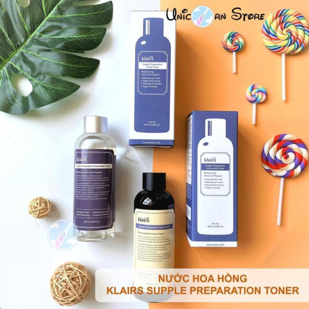 [NHẬP KHẨU 2021]    Nước hoa hồng Klairs Supple Preparation Toner 180ml