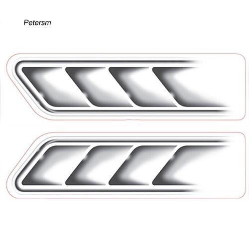 Set 2 miếng dán trang trí xe ô tô 3D độc đáo
