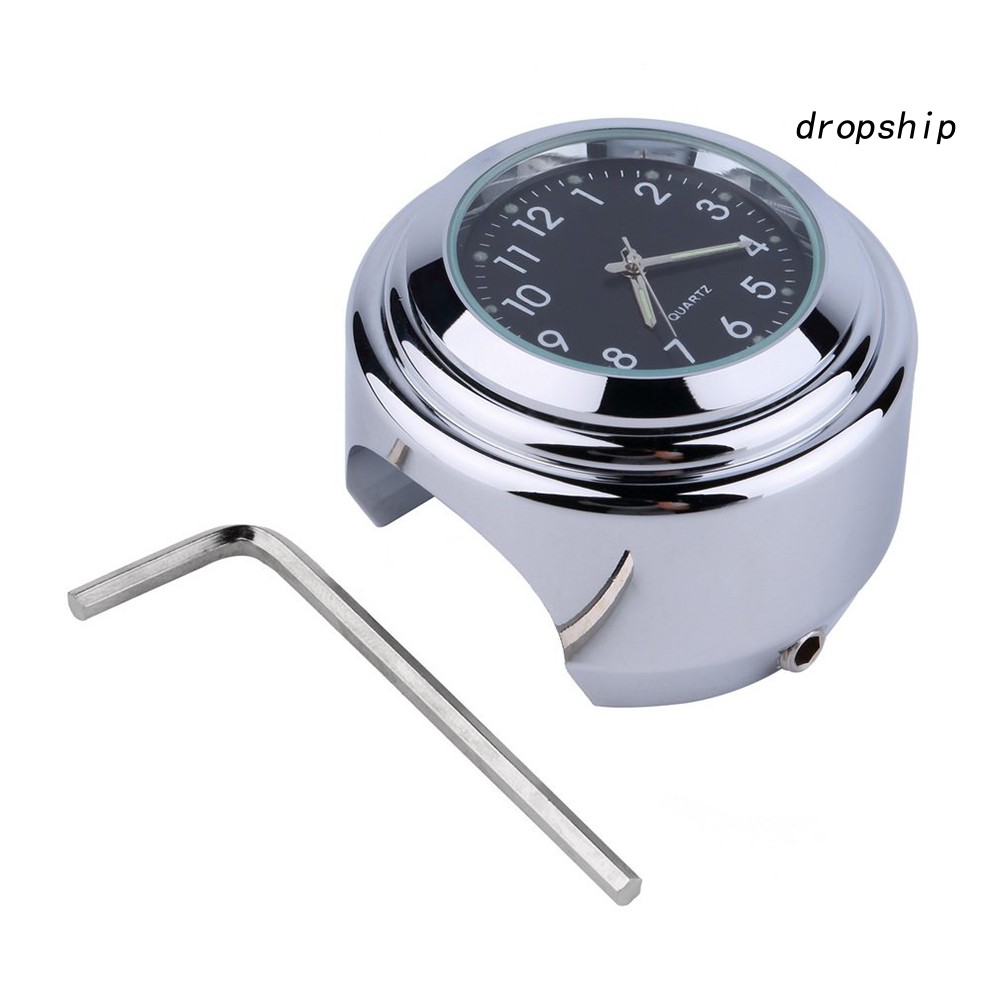 Đồng hồ tròn chống thấm nước gắn tay lái xe mô tô