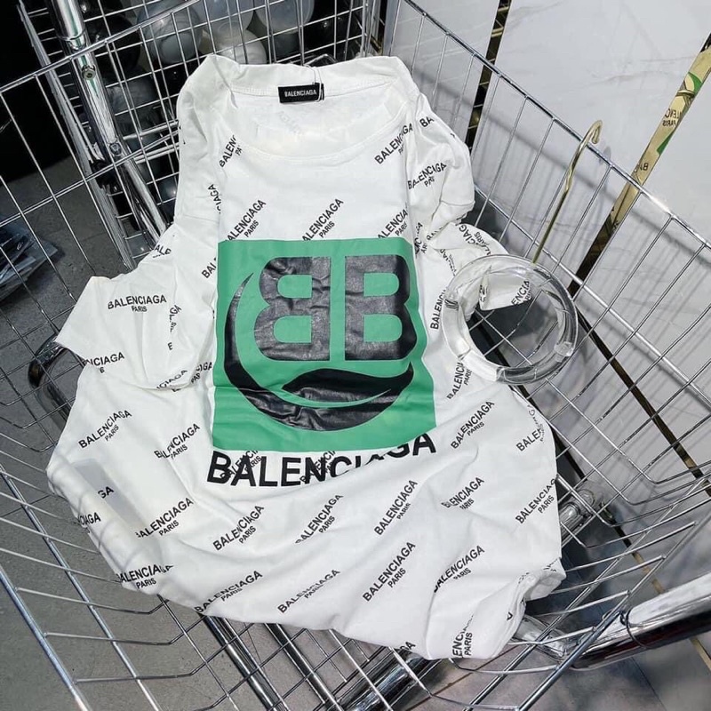 Áo Phông Tay Lỡ Unisex Freesize Áo Thun Phông Tay Lỡ Unisex Freesize Ulzzang Hot-Thun Form Rộng In Chữ BB Xanh