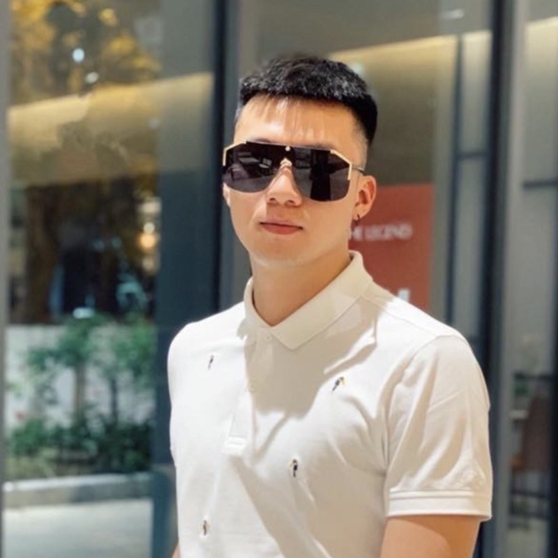 Kính mát thời trang nam nữ   mắt vuông chống UV400 chống bụi đi đường màu sắc thời trang