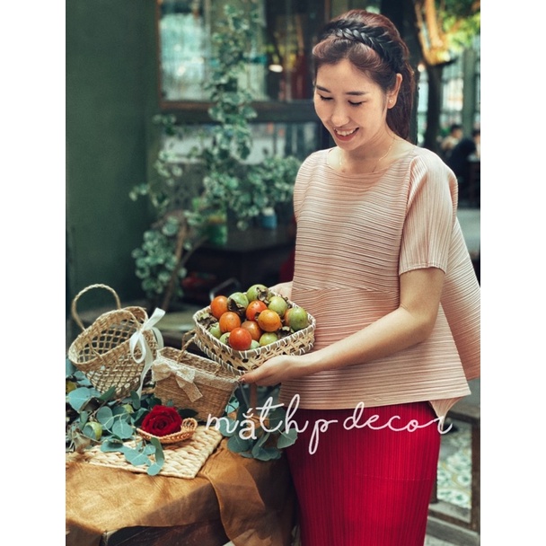 Xưởng Sx kệ tre đựng bánh, hoa quả, chụp ảnh decor loại 1 tầng và 3 tầng