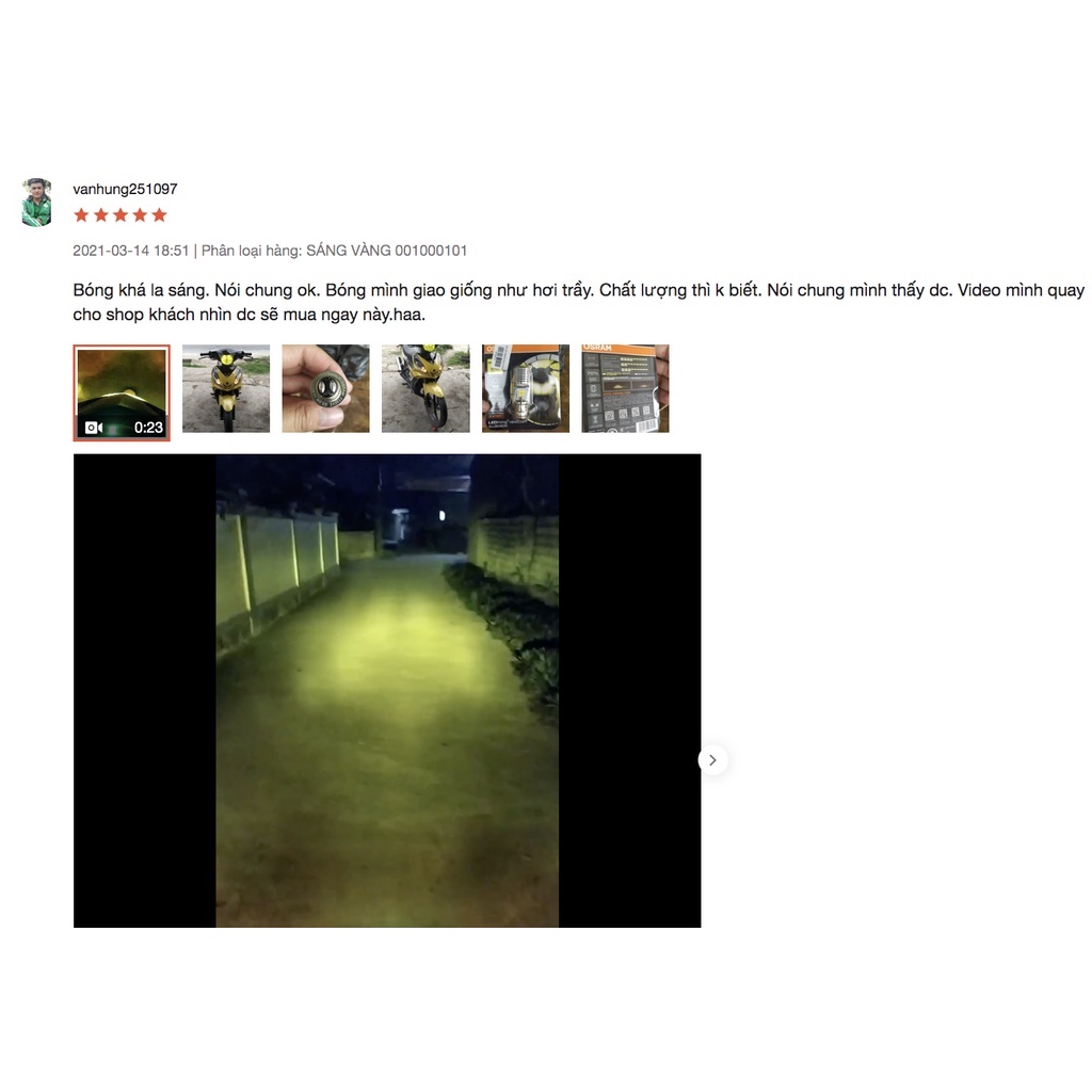 Đèn pha led M5 OSRAM 12V thanh khang