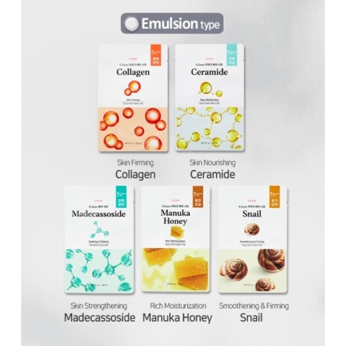 [Hàng mới về] Túi mặt nạ chăm sóc da Etude House liệu pháp khí 0.2 3 ngày