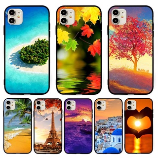 Ốp Lưng TPU Mềm OPPO A12 A12E A15 A15S A52 A92 A53 A93 A11K Hoa văn Phong cảnh