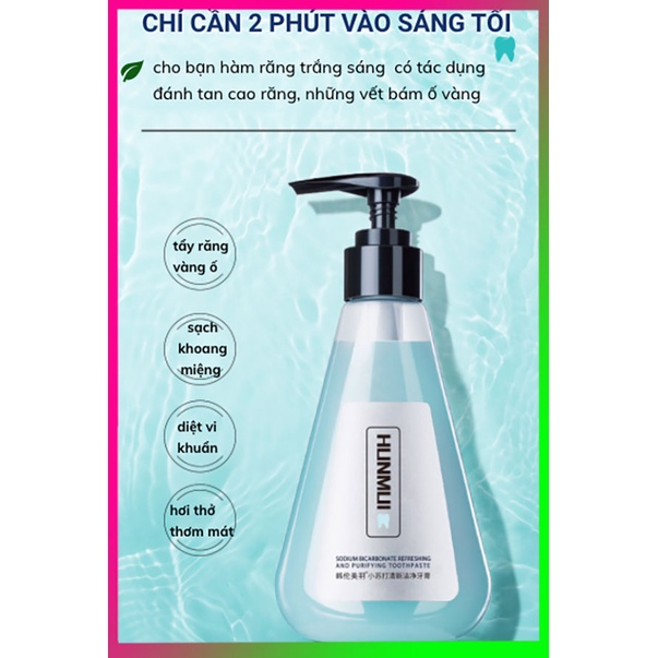 Kem Đánh Răng Hunmui Giúp Làm Sạch Răng, Loại Bỏ Ố Vàng, Bảo Vệ Răng Chắc Khỏe