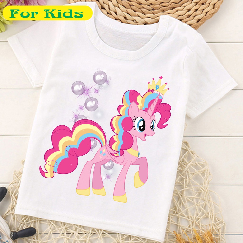 Áo Thun In Hình Ngựa 1 Sừng Pony Bé Gái Cực Thích