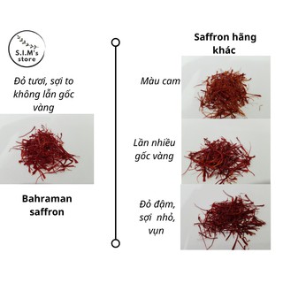 [CHÍNH HÃNG] Lọ 1gr Saffron Bahraman - Super Negin DATE MỚI
