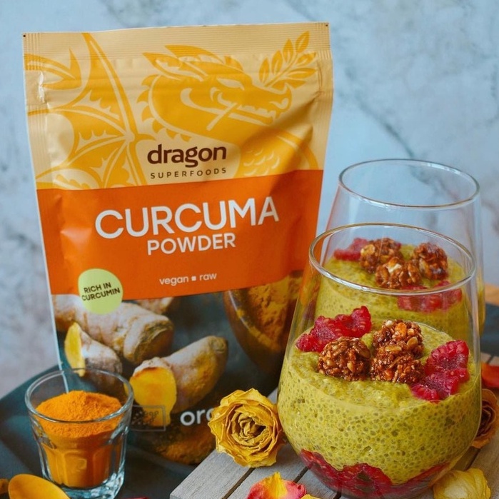 Bột nghệ nguyên chất hữu cơ 150g Dragon Superfoods Organic Curcuma Powder