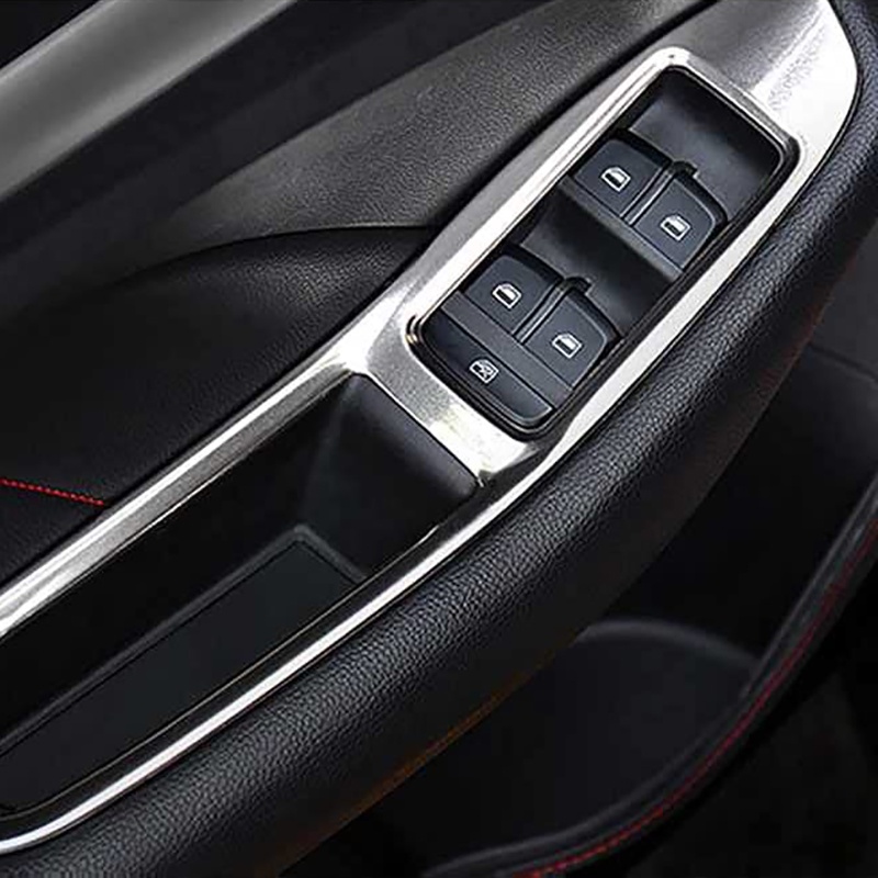 Khung Viền Công Tắc Cửa Sổ Xe Hơi Bằng Inox Trang Trí Cho MG ZS 2017-2021