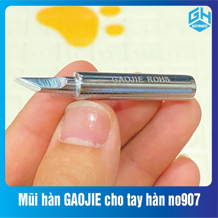 Mũi hàn chính hãng GAOJIE cho tay hàn no907 các loại