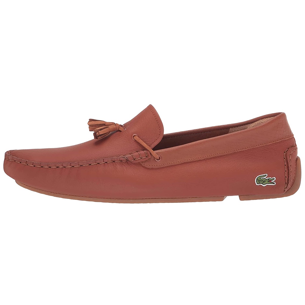 Giày lười nam Lacoste Piloter Tassel 0121 - Đen