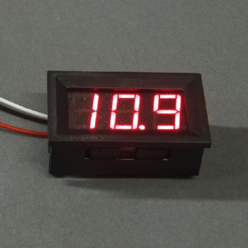 3 dây DC 0-100V 0,56 "LED Đồng hồ đo điện áp kỹ thuật số Màu đỏ Màu xanh lá cây Xanh lam