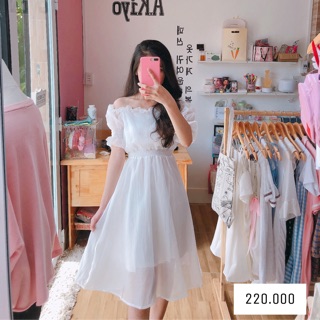 Đầm xốp ảnh thật .