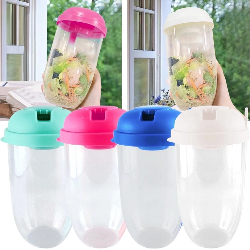 Bộ Cốc Đựng Thức Ăn 1000ML Kèm Muỗng Nĩa Tiện Dụng