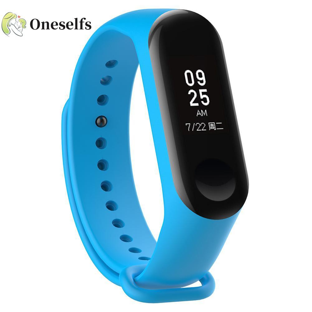 Dây Đeo Silicone 220mm Nhiều Màu Sắc Cho Đồng Hồ Xiaomi Miband 3