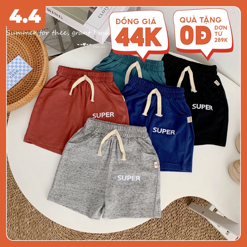 Quần short đùi ngắn chất cotton co giãn cho bé trai 1 2 3 4 5 6 tuổi Magickids Quần áo trẻ em mùa hè QĐ22001