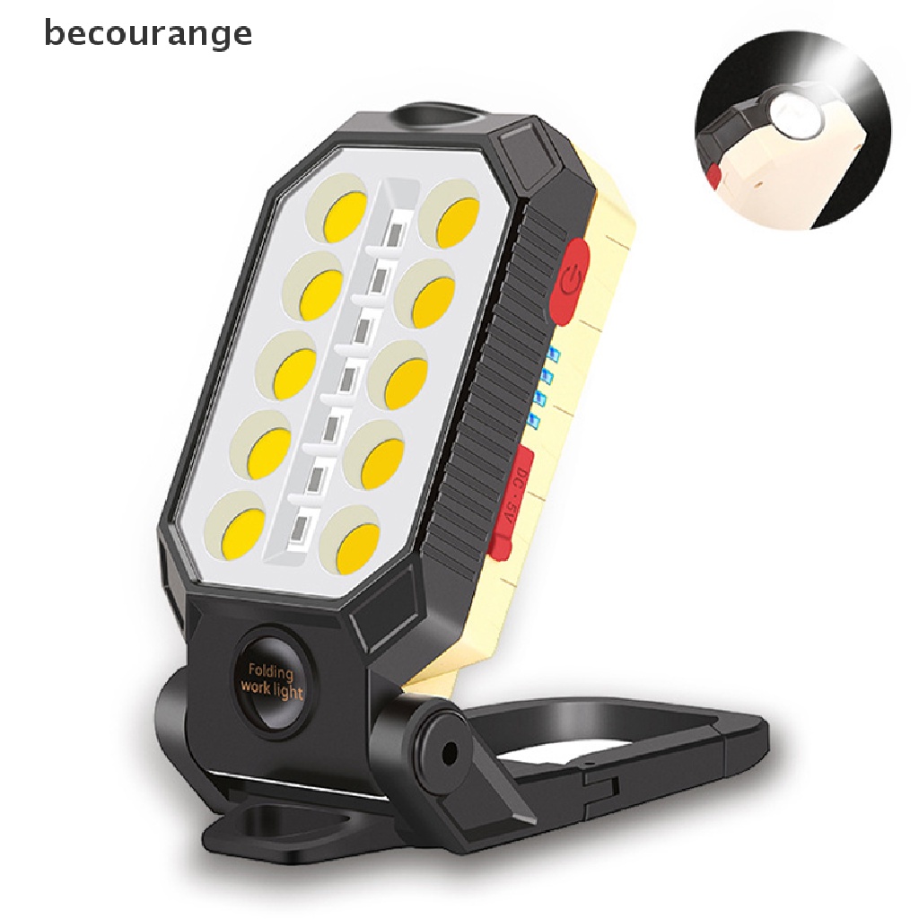Đèn led COB chống thấm nước có thể điều chỉnh sạc lại bằng cáp USB thiết kế nam châm với màn hình hiển thị nguồn