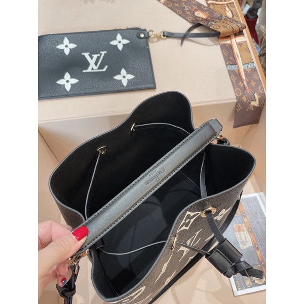 Túi xách nữ Lv neonoe Supper size 25 kèm khăn và ví hàng không box