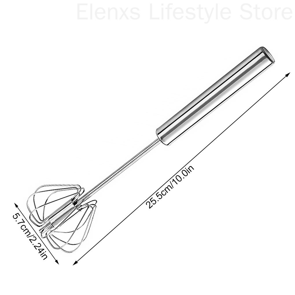 Dụng cụ đánh trứng cầm tay bằng thép không gỉ 10inch