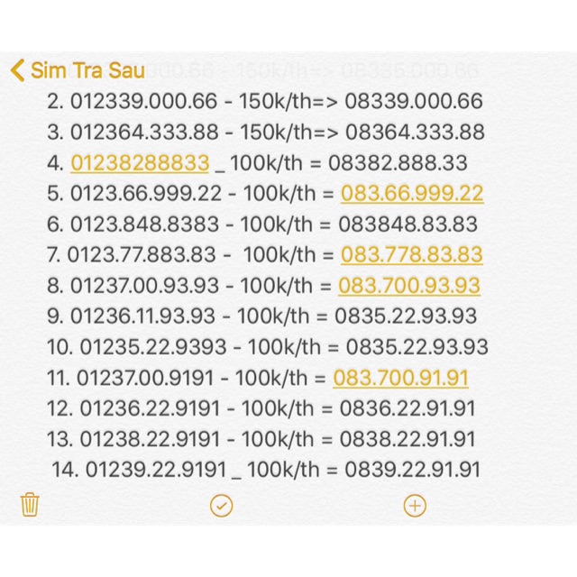 Sim vina trả sau cước rẻ 100-150k/th