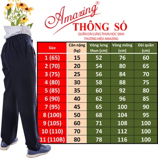 Quần xanh học sinh lưng thun, dây kéo trước, xếp mỗi bên 2 ly, dáng baggy - ảnh sản phẩm 5