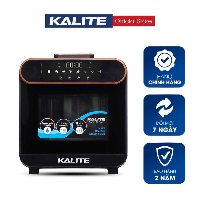 Nồi chiên hơi nước Kalite Steam Pro dung tích 15L chiên hấp không dầu đa năng
