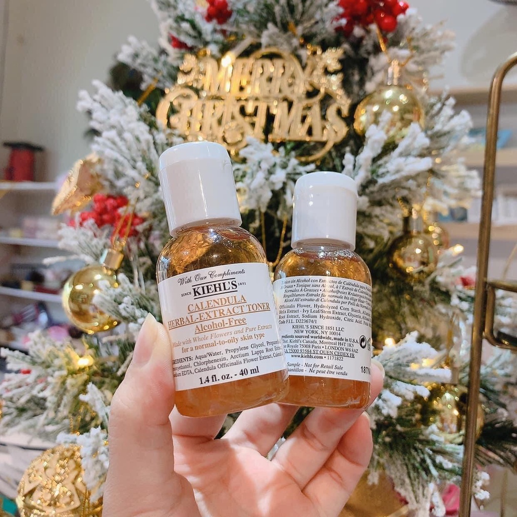 Toner hoa cúc Kiehl's Calendula Herbal-Extract Minisize 40ML