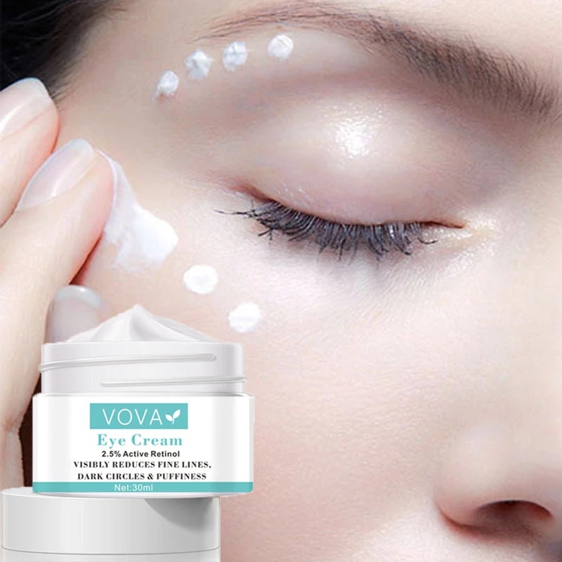 [Hàng mới về] Kem dưỡng da mắt VOVA 2.5% Retinol hoạt tính ngăn ngừa nếp nhăn làm giảm vết nứt nẻ