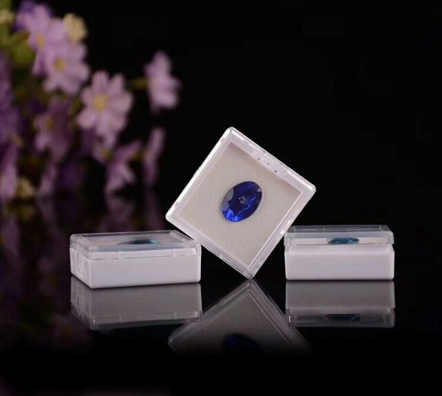 Khay 24 Hộp Mica Đựng Đá, Trang Sức, Kim Cương, Mỗi Hộp 1 Nắp Riêng