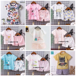 Bộ cotton sợi tre xuất hàn Size nhí, nhỡ