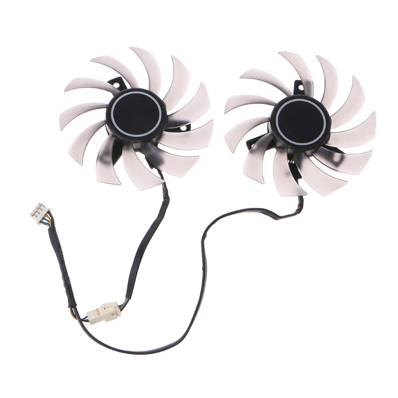 Set 2 quạt tản nhiệt 75MM PLD08010S12H VGA cho GTX 1050TI 6930 7850 GTX 550 750 770Ti 0.25A