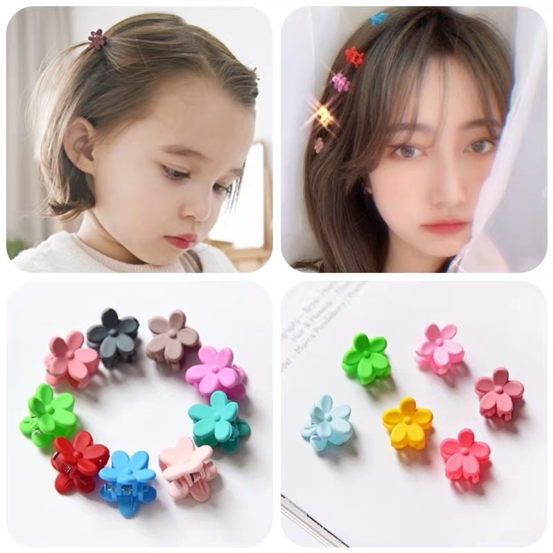 [Set 5 chiếc] Kẹp tóc mini hình bông hoa -  Kẹp Tóc Họa Tiết Hoa Mini Dễ Thương  Molangshop