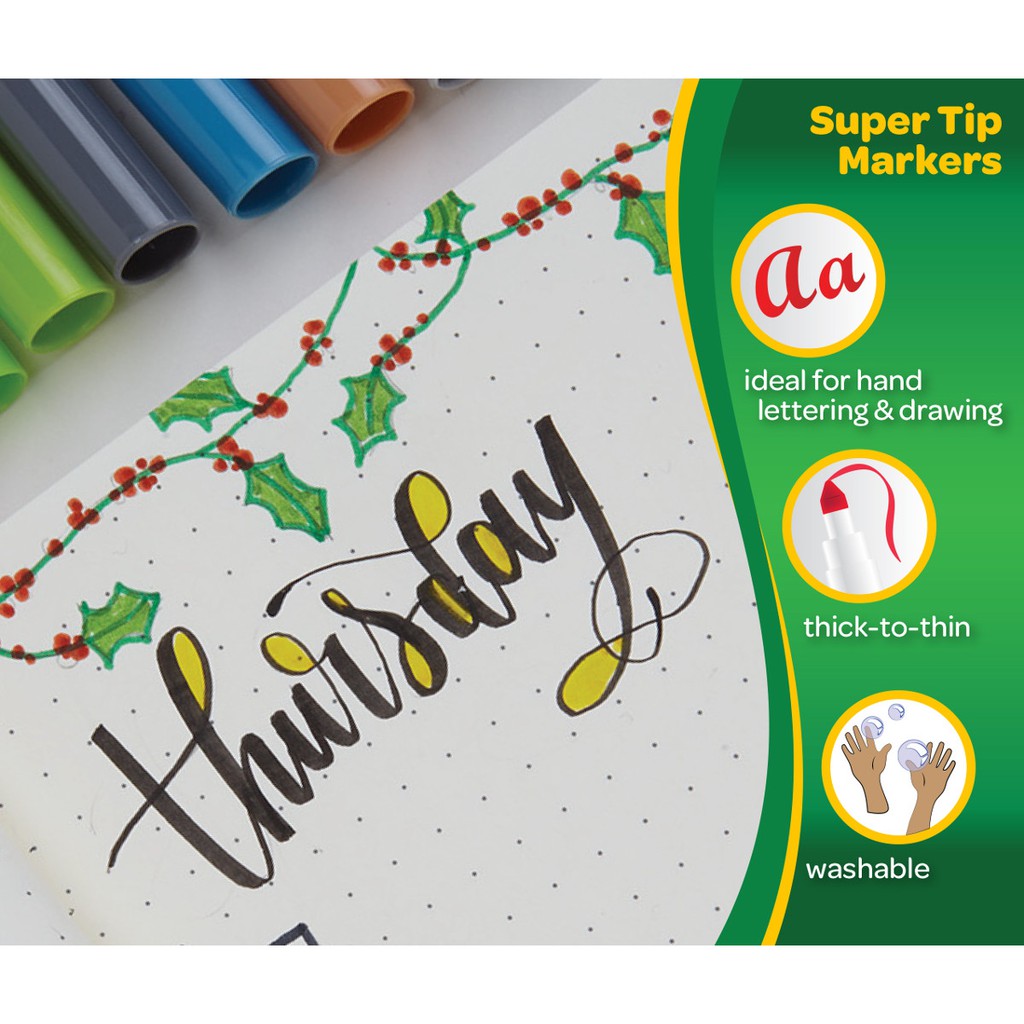 Bút marker Crayola Super tips bán lẻ