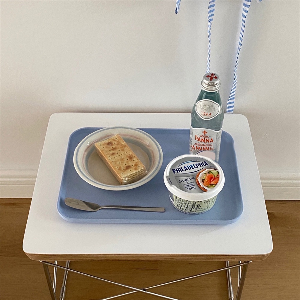 Khay Đựng Thức Ăn Hình Chữ Nhật Màu Sắc Ngọt Ngào