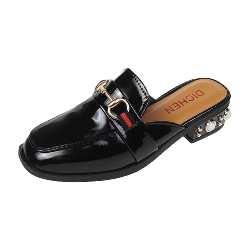 Giày lười IELGY gót thấp khóa cài thời trang cho nữ