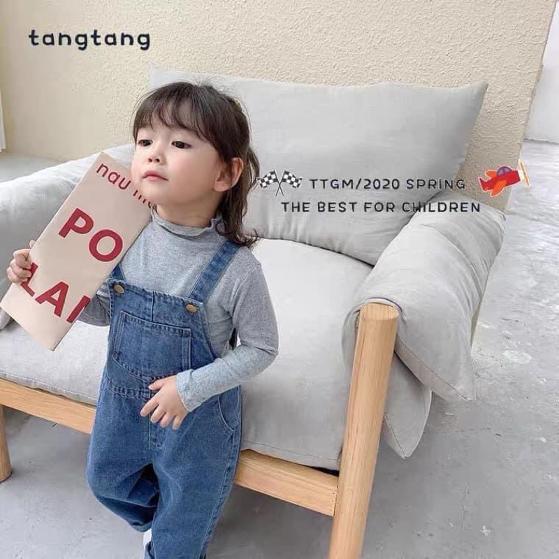 Yếm jean bò cho bé trai gái 02