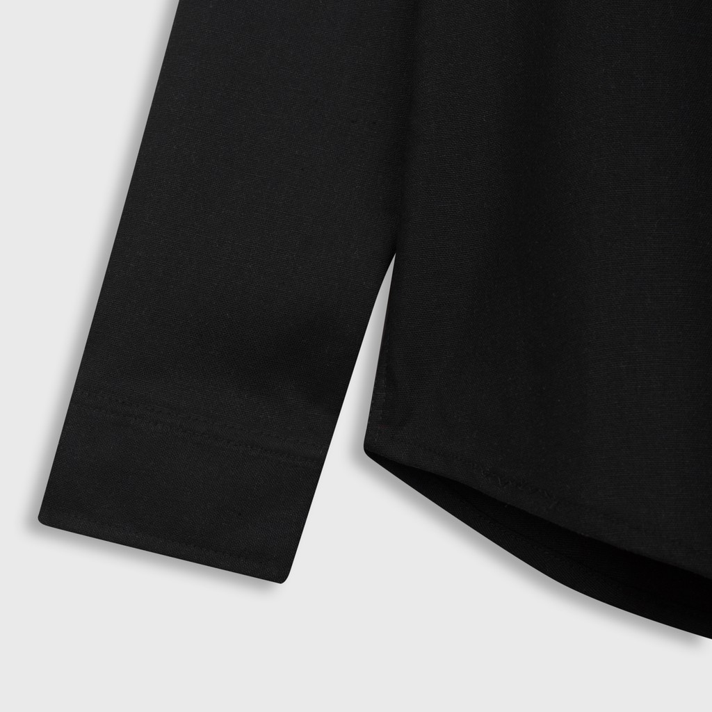 Áo sơ mi nam ROWAY Fullbox, vải linen thoáng mát, không nhăn, form regular | Sơ mi dài tay cổ trụ | BigBuy360 - bigbuy360.vn
