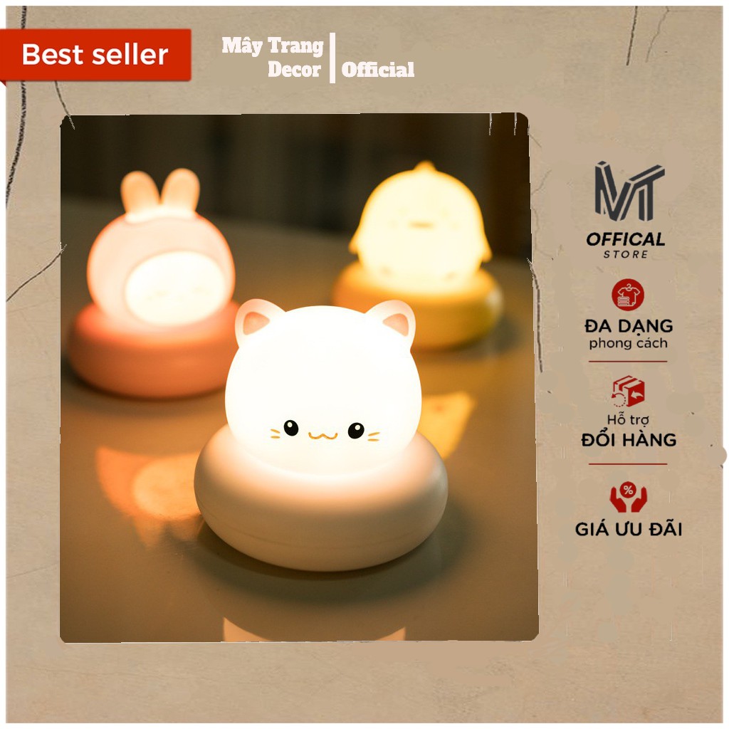 Đèn Ngủ Dễ Thương Pat Đèn Đêm Decor Mây Trang