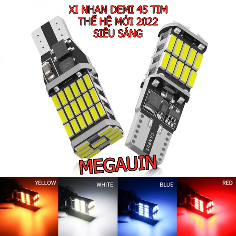Đèn led xi nhan demi 45 tim chân T15 / T10