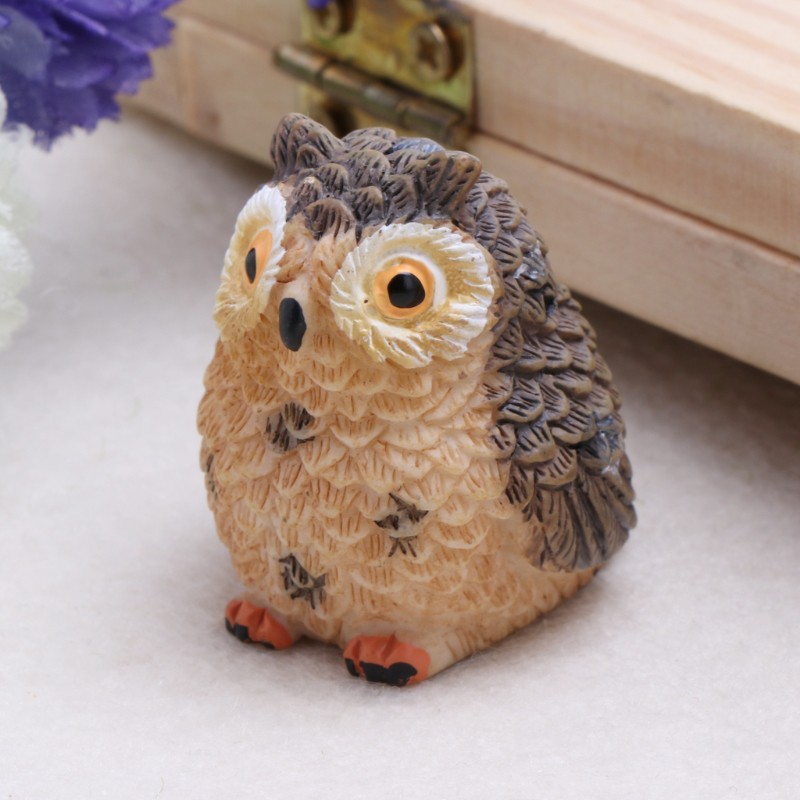 Mô Hình Chim Cú Mini Dễ Thương Trang Trí Vườn