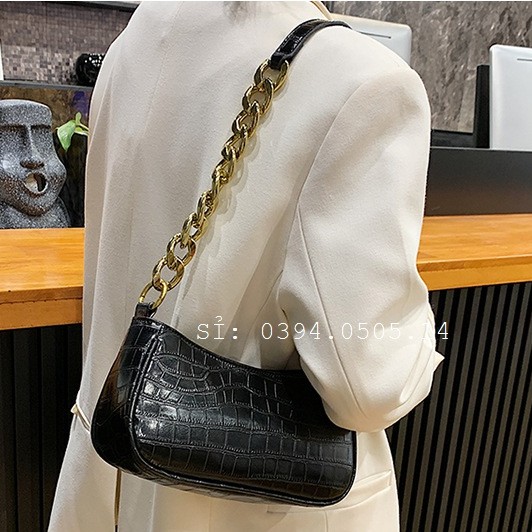 [Mã FAMAYWA2 giảm 10k đơn từ 50k] Túi Kẹp Nách Nữ Da Mềm ♥️FREESHIP♥️ Túi Đeo Chéo Da Rắn Kẹp Nách Hàn Quốc HQ148